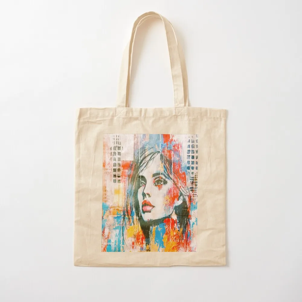 Abstract fragments Tote Bag Canvas shoulder bag tote bag Big women