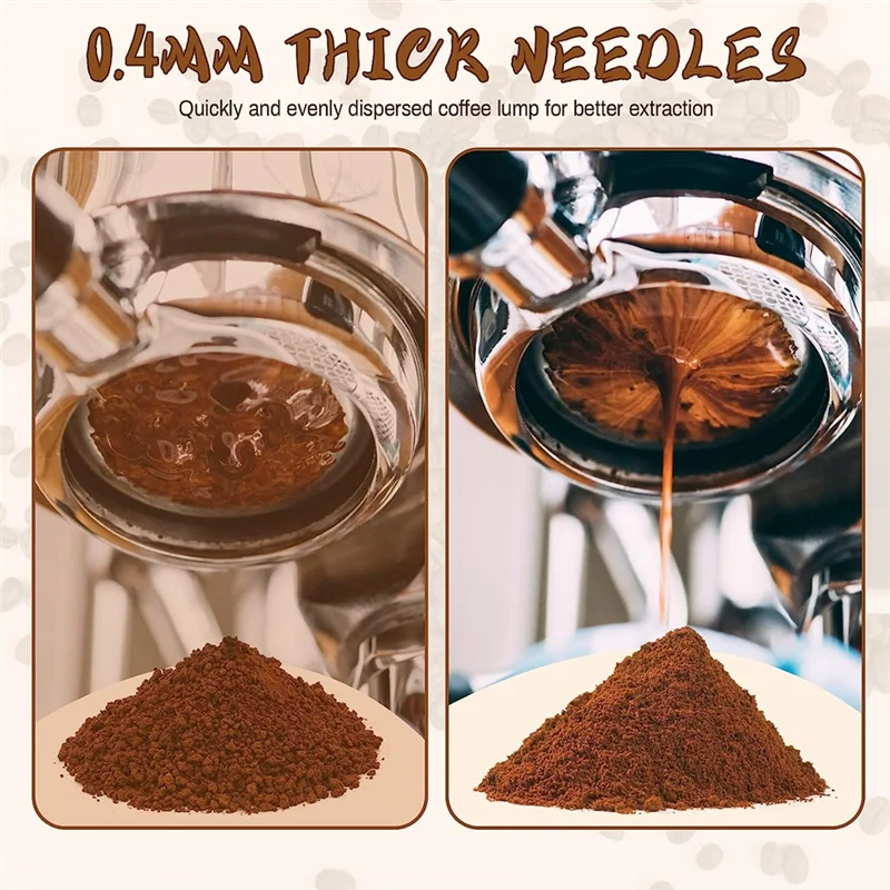 Инструмент ABKR WDT, инструмент для раздачи эспрессо, инструмент для мешалки для порошка эспрессо, игла из нержавеющей стали, аксессуары для инструментов для бариста