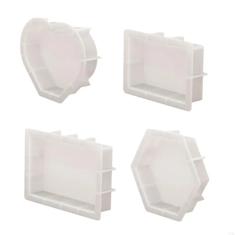 R3MC Decorative Heart Resin Molds for Preserving Flowers and Organizing Books