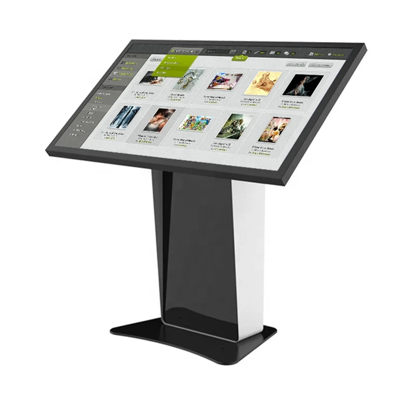 Shopping Mall Floor Standing 55 Inch Interactive Self Service Terminal Information Touch Kiosk