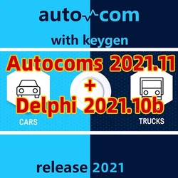 Newest 2021.11 Autocom  With Keygen Delphis For Delphis Car Truck Diagnostic Tools Activator vd ds 150e c d p tcs