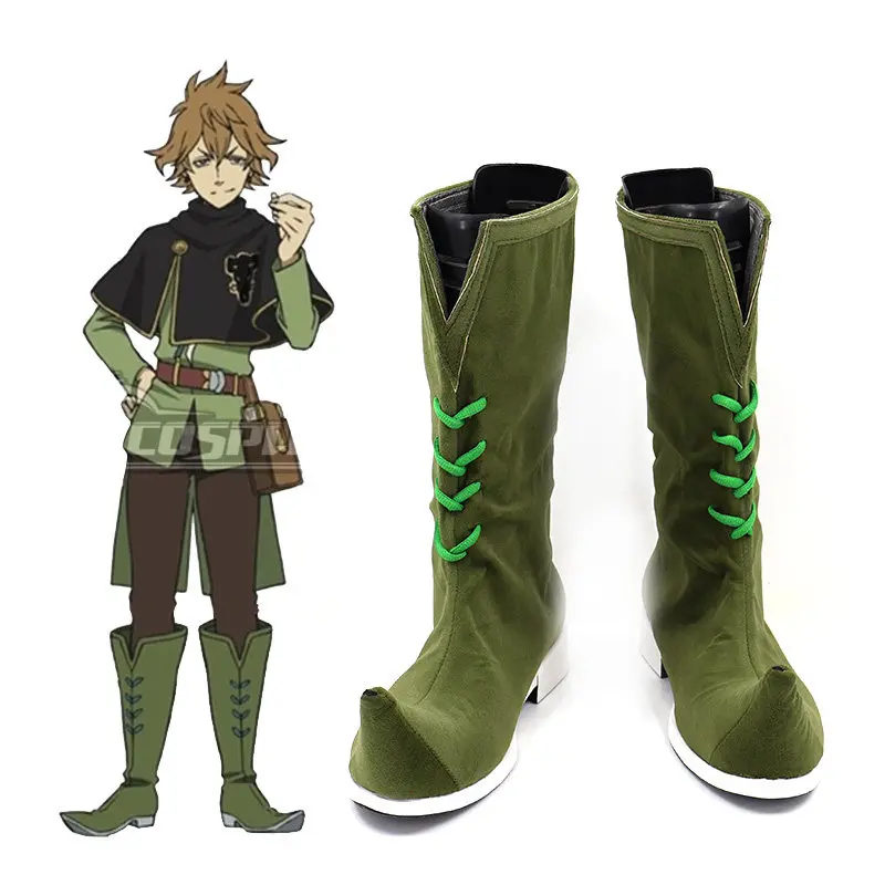 

Game Anime Finral Roulacase Black Clover Boots Shoes Adult Halloween Party Costume Accessories Custom Made