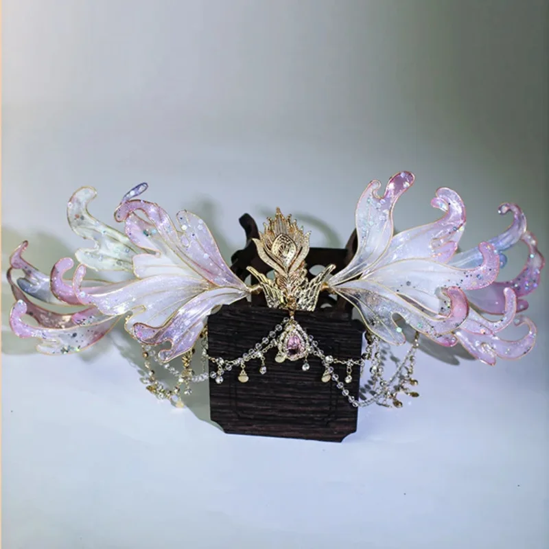 DY20Sweet حورية البحر عقال اللؤلؤ شل تاج لوصيفة الشرف الشاطئ الزفاف إكسسوارات الشعر الزفاف صدف تيارا حفلة موسيقية خوذة 2