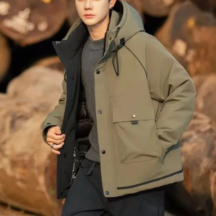 

2026 Winter New Down Jacket Workwear Windbreaker Unisex Warm Casual Outdoor Loose Coat Couple Top