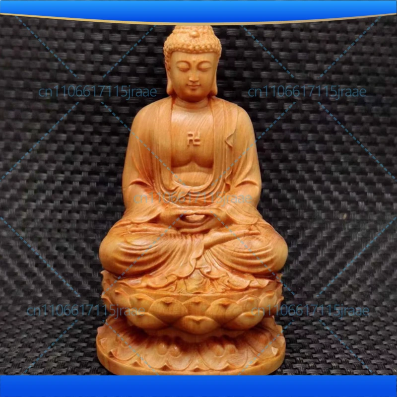Natural Cypress GuanYin, Sakyamuni Buddha Characters Statue，Solid wood Buddha Statues  Home Room Office Feng Shui Art Statue