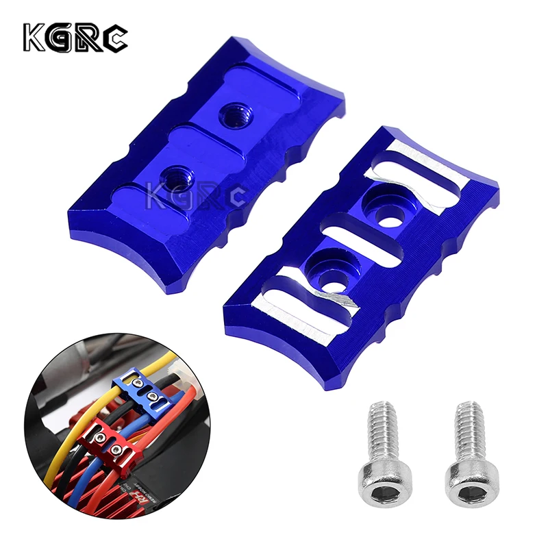 

RC Car Tool Aluminum ESC Motor Cable Manager Wire Fixed Clamp Buckle Prevent Tangled Line Clip Tool for TRX4 SCX10 D90