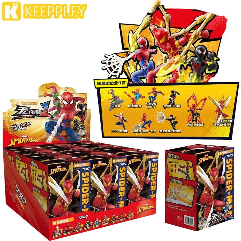 

Оригинальный Keeppley Человек-Паук Железный Паук Майлз Моралес Питер Паркер Зеленый Гоблин Строительные Блоки Фигурка Модель Аниме Игрушки