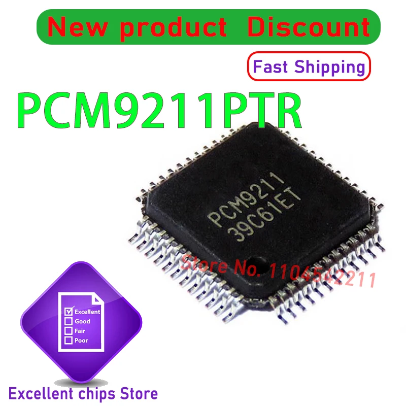 Genuine PCM9211PTR PCM9211 New and Original LQFP-48 2pcs/lot