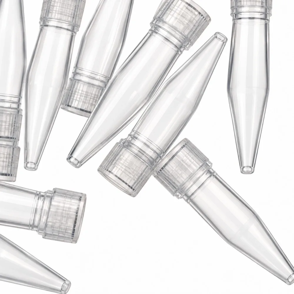 500pcs ，1.5ml Polypropylene Cryogenic Vial 1.5ml Capacity Tube With Cap Sample Storage Tube Transparent Cylindrical Shape