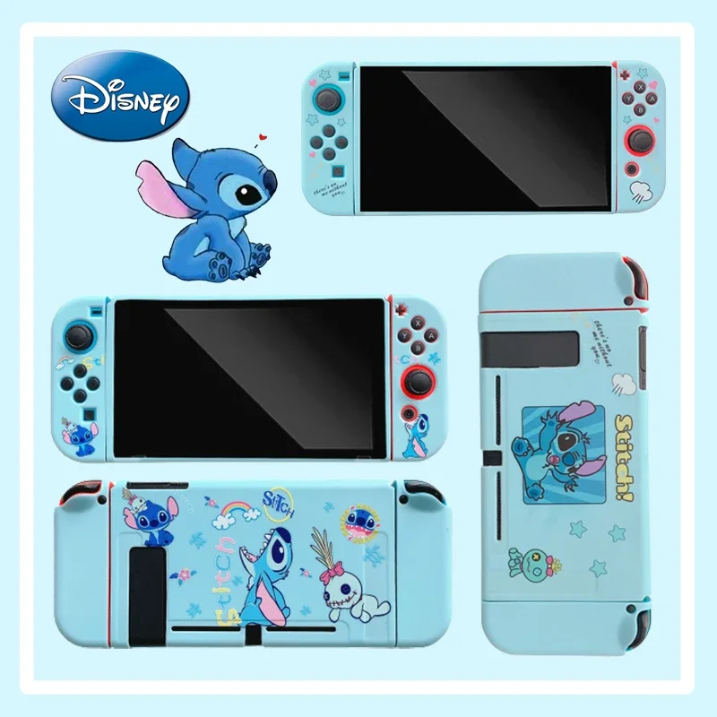 Disney Stitch Nintendo Switch Shell Split Game Console Cartoon Animation Tpu Protective Soft Cover NS Storage Color Box Cute