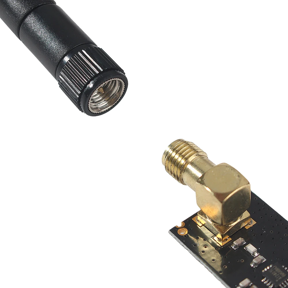 1 키트 NRF24L01 무선 모듈 + PA + LNA 2.4G 무선 데이터 전송 모듈 1100M 안테나 포함