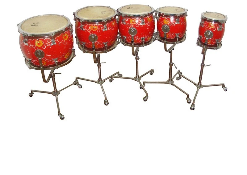 1 2 3 4 5 five-tone drum row, professional Jiangsu drum row, timpani