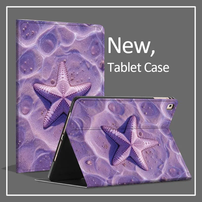 

Purple Starfish Sand Fashion For Xiaomi Poco Redmi Pad 8 2 4 5 6 6S 7 7S SE Pro 14 11 11.2 12.1 12.5 Inch Tablet Case