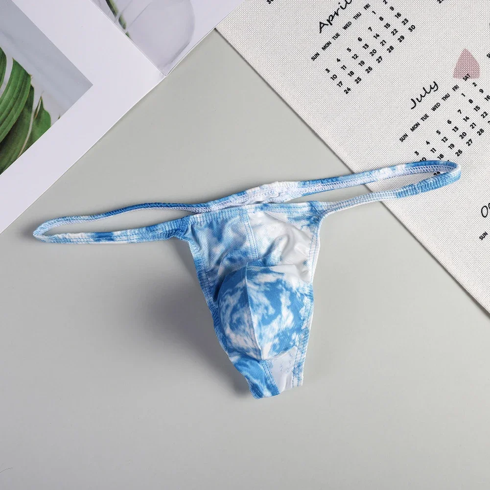 

Men's Panties Thin Mesh Thongs Sexy Cool Convex Single Underwear Stretch T-Pants G-Strings Low Rise Underpants T-Back Knickers