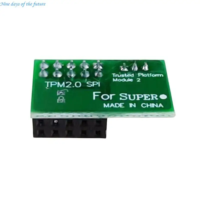 SuperMicro AOM-TPM-9670H (Horizontal) SPI capable TPM2.0 with 9670 Controller E65A