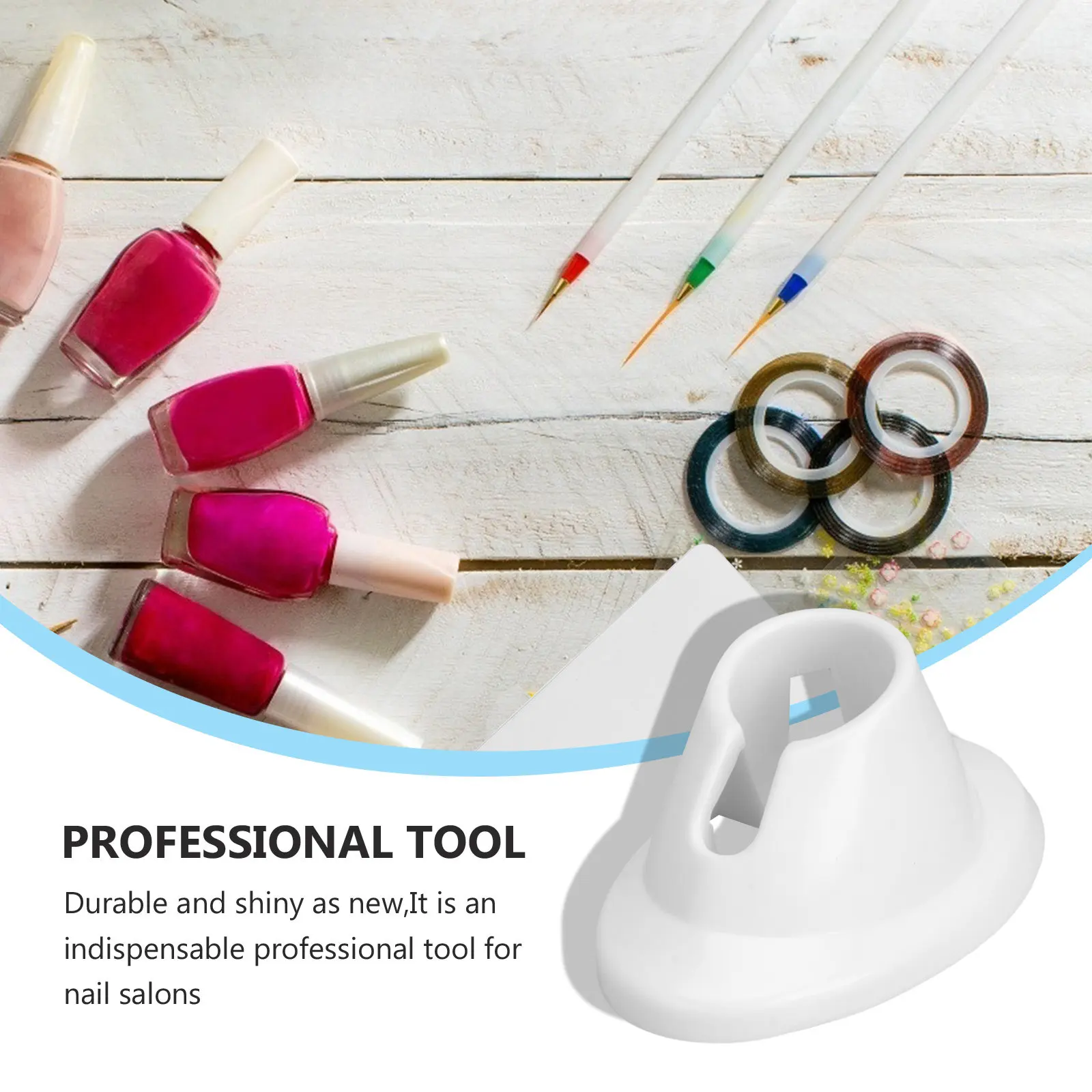 

6Pcs Nail Polish Stands Silicone Material Anti-Spill Nail Art Supplies Professional Salon Organizer Display Manicure Tools