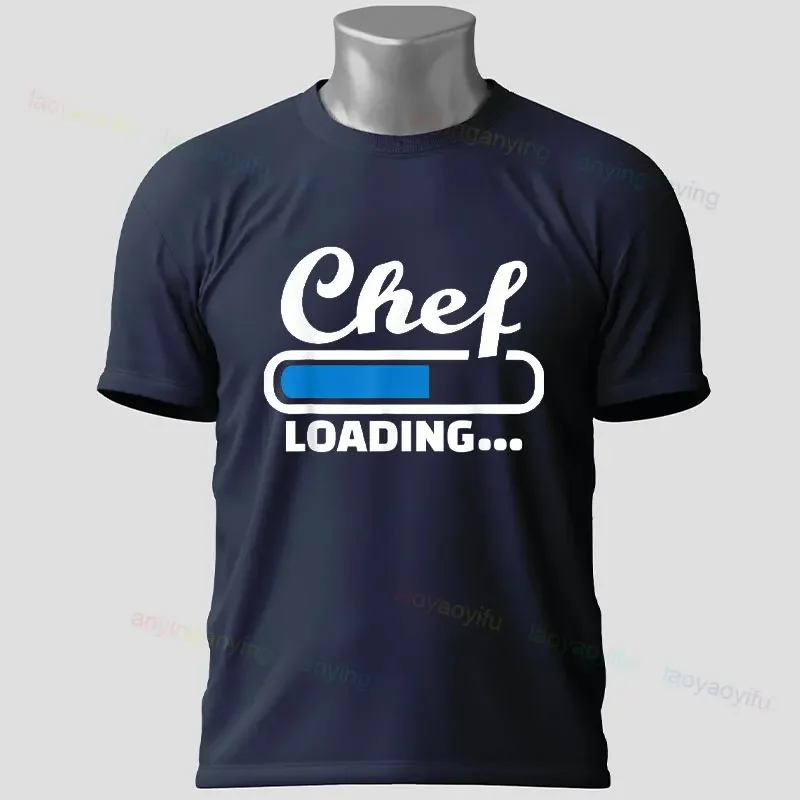 Funny Chef Slgan T-shirt with 'Rules of The Kitchen' Print Design Short-sleeve 100% Cotton Tshirt Perfect for Home Cooking Lover