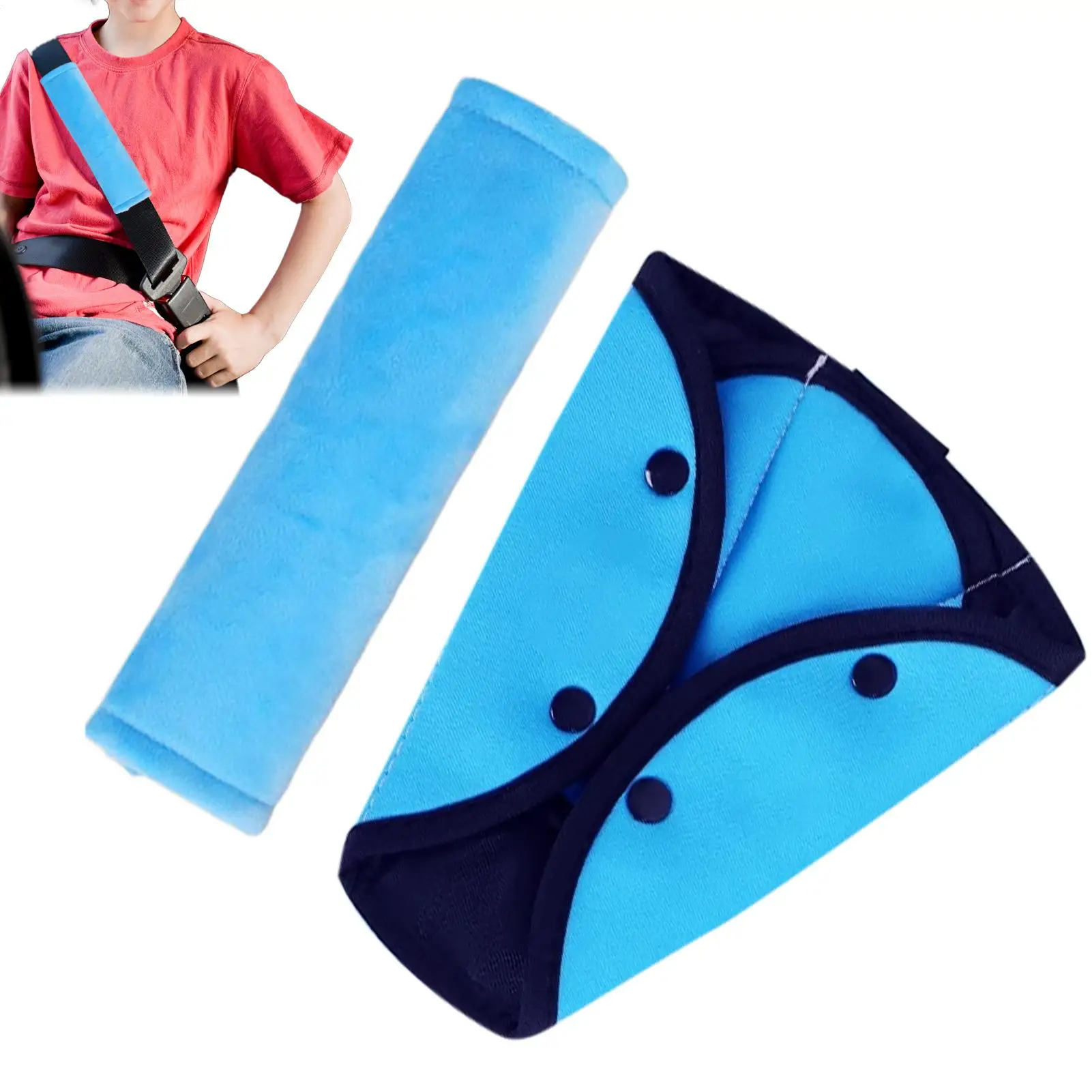 Car Anti Neck Baby Shoulder Cover Child Seat Belt Adjustment Holder Soft Seat Belt Positioner For Kid Children Neck Safty