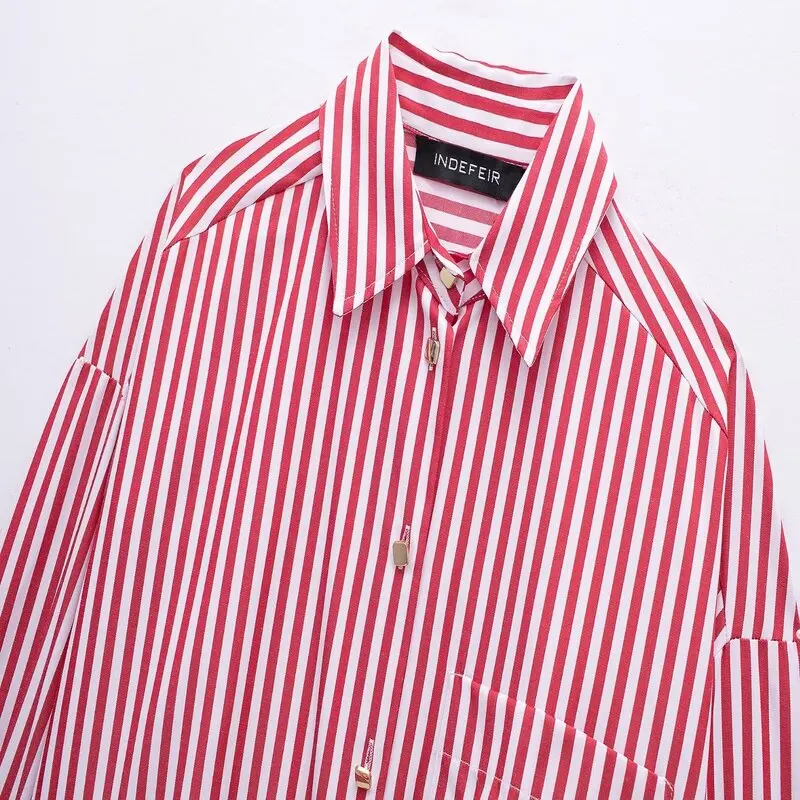 

Весна-лето 2024, женские утягивающие универсальные брюки с манжетами, све в полоску, свободные, Новое поступление, длинный воротник, све, повседневные