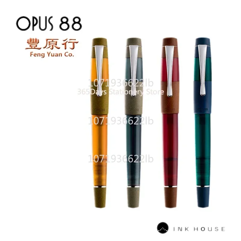 

OPUS 88 KOLORO Color Series Hard Rubber Ebonite Fountain Pen JOWO Nib Drop-in Ink Pen Calligraphy Writing Gift Students Suppiers