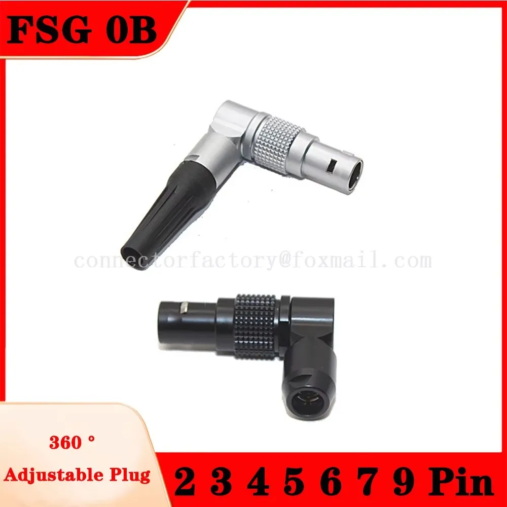 

Совместимый FSG 0B 2 3 4 5 6 7 9-контактный 360 ° Регулируемый прямоугольный штекер, двухтактный самоблокирующийся разъем