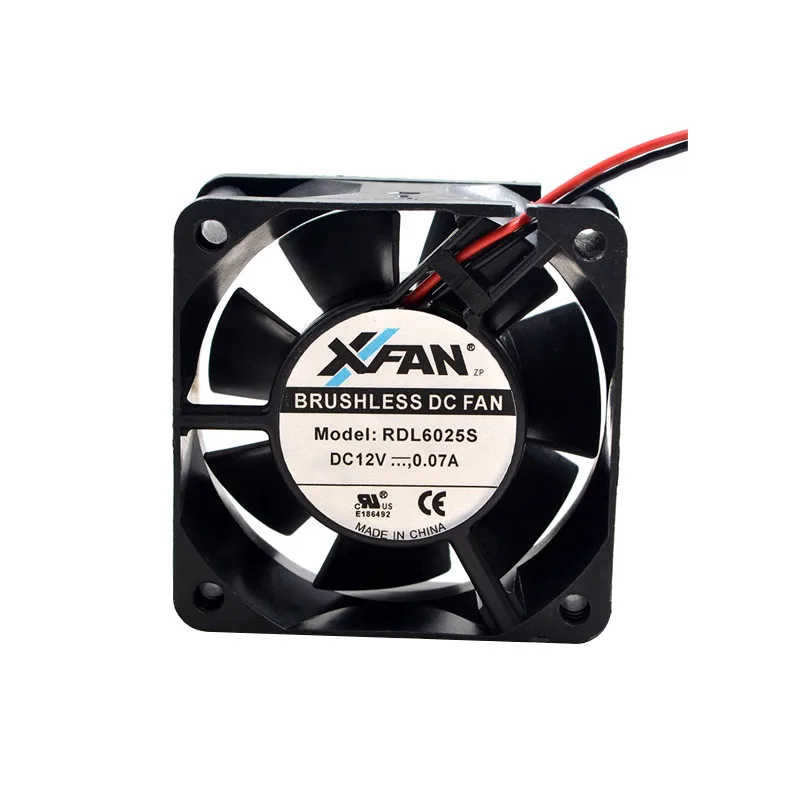 NEW ORIGINAL RDL6025S 12V 0.07A 6CM 6025 60*60*25mm COOLING FAN RADIATOR