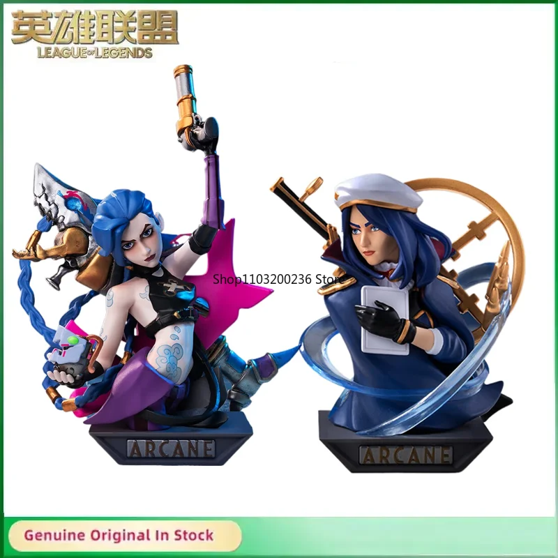 

Original LOL League of Legends Jinx Ekko Viktor Jayce Caitlyn Kiramman Game Statues Action Figure Model Collectible Ornaments