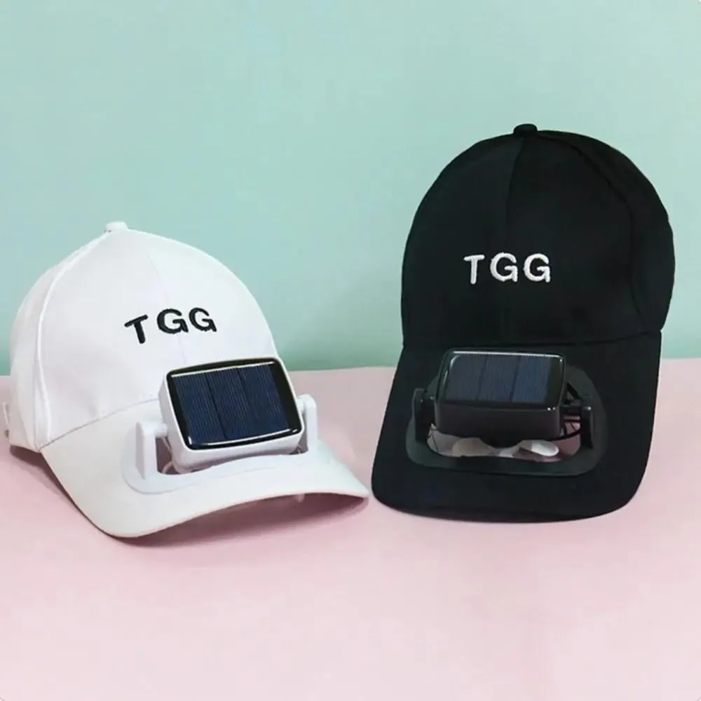 USB Charging Fan Sunhat Solar Charging with Cooling Fan Fan Baseball Hat Long Brim Strong Wind Sun Protection Cap Men Women