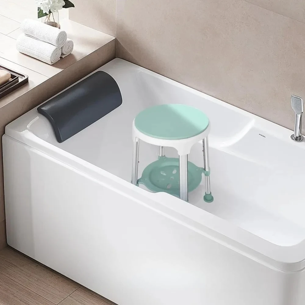 

l Стул для душа LS для внутреннего душа, поворотные табуретки для душа 350 фунтов, регулируемый стул для ванны и табурет для ванной комнаты с подносом для хранения Sen