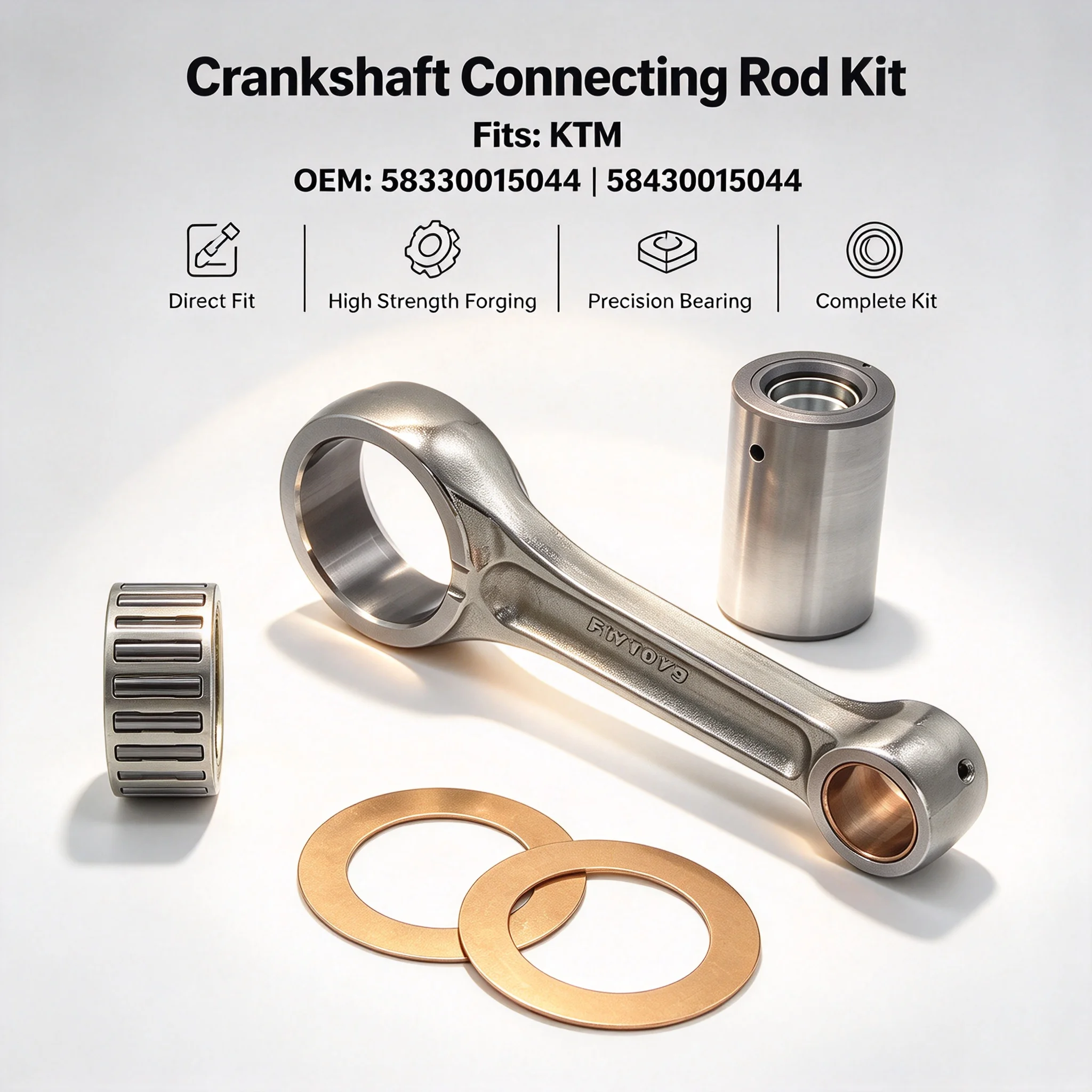 Crankshaft Connecting Rod Kit For KTM 350 400 540 620 625 640 660 LC4 EGS EXC SC SX SXC LSE RXC SMC EGS-E LC4-E Duke Adventure