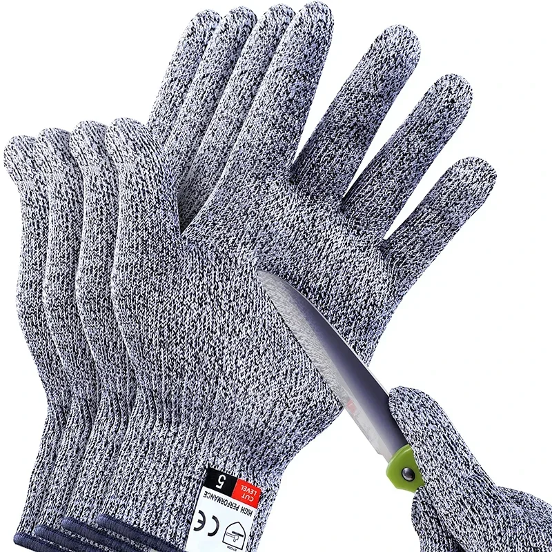 

Level 5 Anti-Cut Gloves Safety Cut Proof Stab Resistant Wire Stainless Steel Wire Metal Mesh Butcher Cut-Resistant Safety Gloves