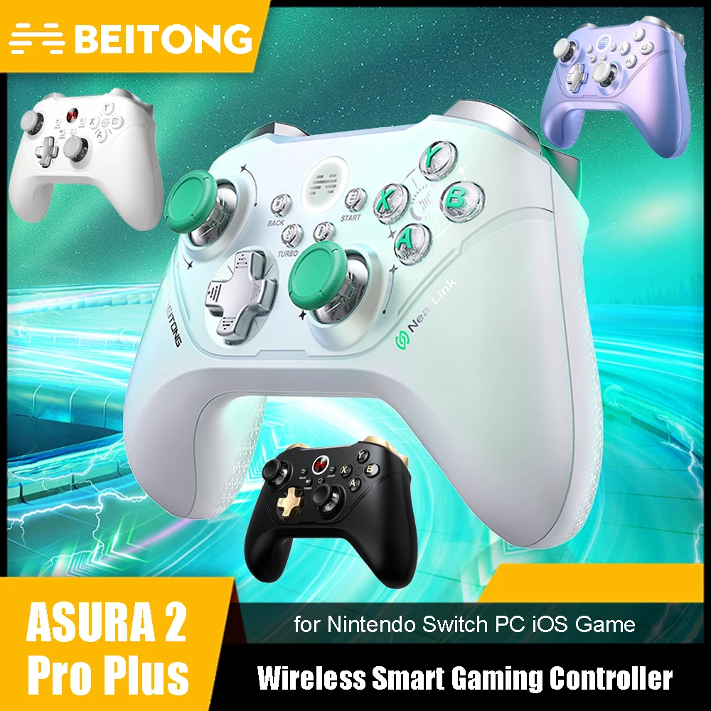 BEITONG ASURA 2 Pro Plus Wireless Gamepad Hall Effect Joystick Trigger Bluetooth Game Controller for Nintendo Switch PC iOS Game