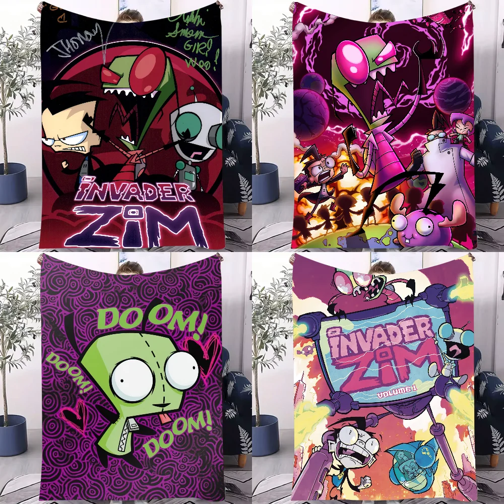 

Легкое одеяло с рисунком L-Invader Z-zim для общежитий, сон, гостиной, офиса, дивана, всесезонного