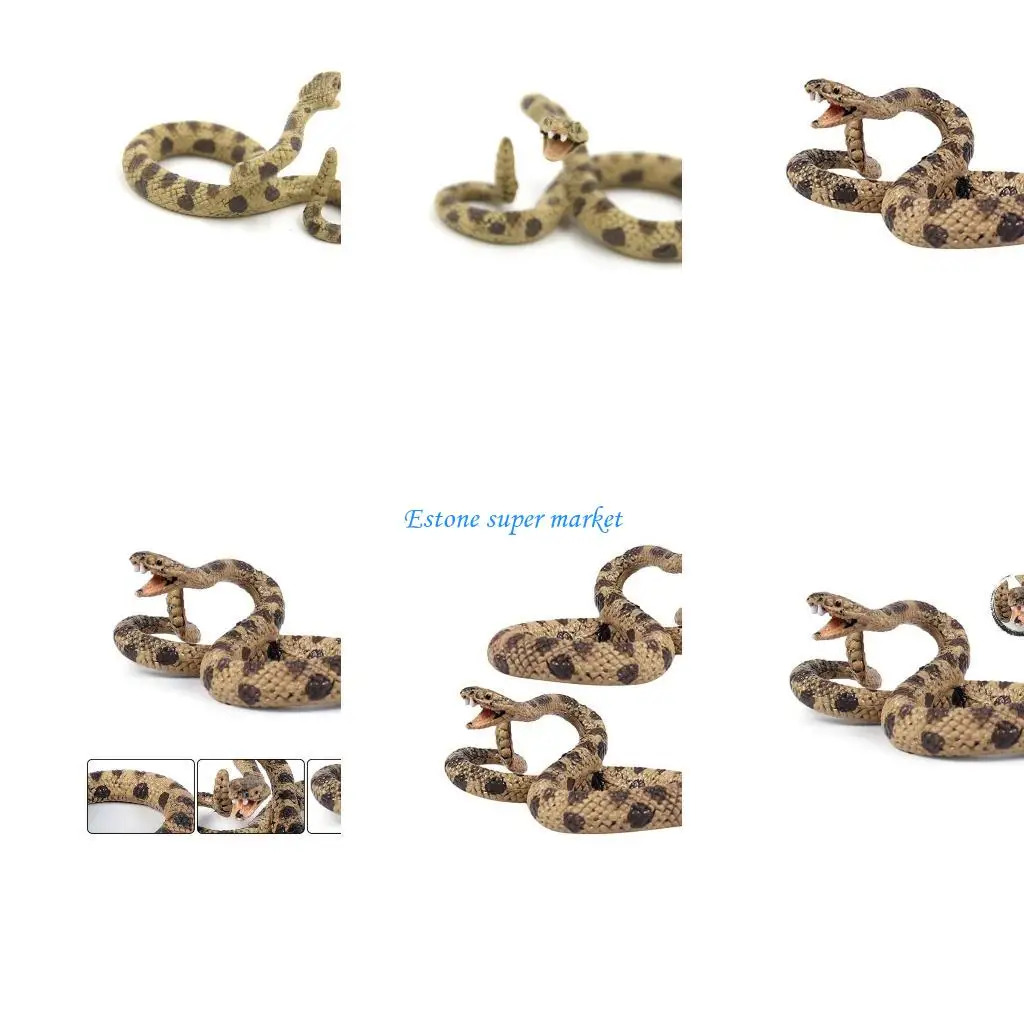 

090B 1Set Novelty Toy Pocket Model Trick Simulation Rattlesnake Wildlife Learning Toy