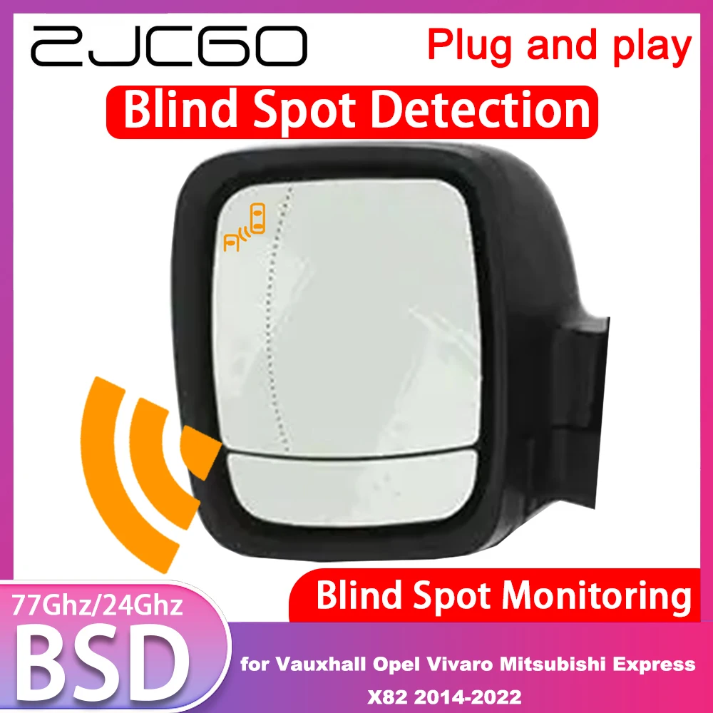for Vauxhall Opel Vivaro Mitsubishi Express X82 2014-2022 Blind Spot Detection Monitoring Warning Lane Assist System 77GHz Radar