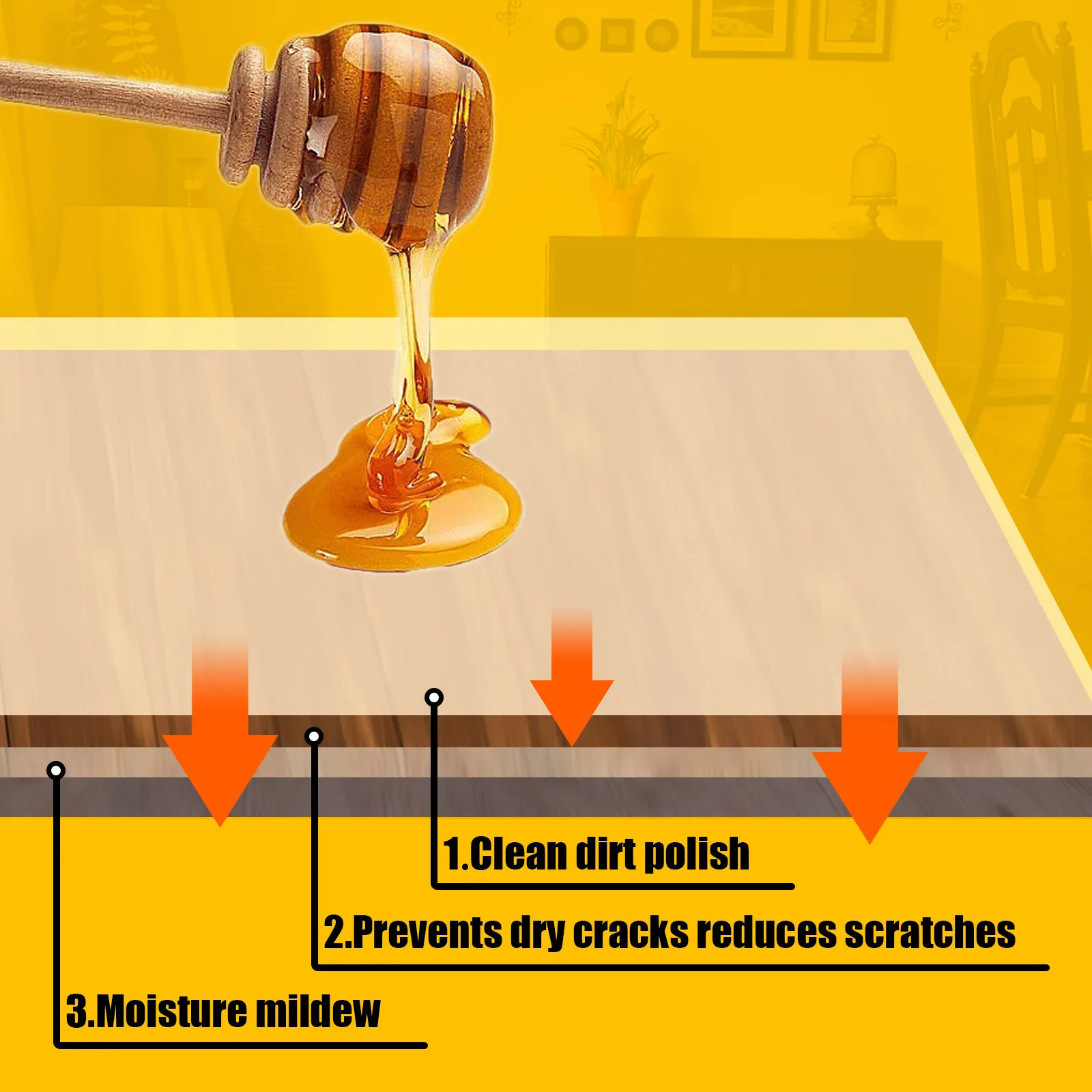 Furniture Polishing Beeswax Natural Wood Seasoning Beeswax Polishing Beewax Waterproof Wood Wax Polish Wooden Floor Care Bee Wax