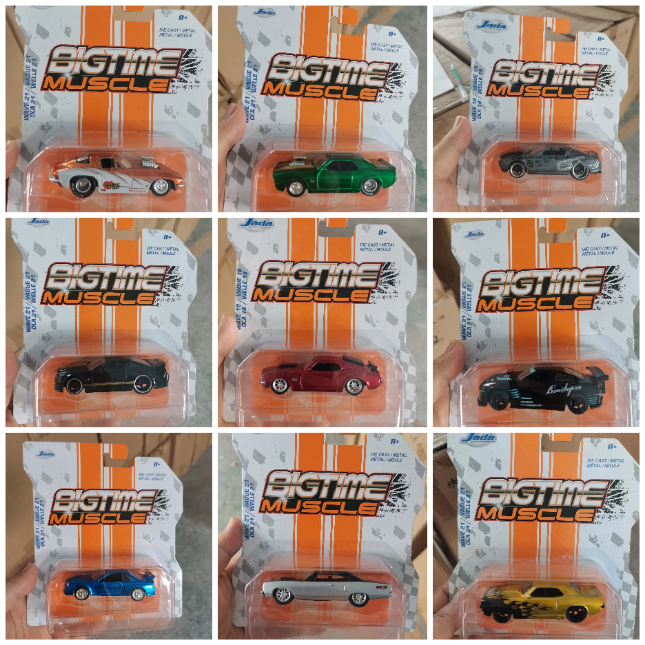 

JADA 1:64 GTR R34 Camaro Corvette Supra Charger Shelby 427 Alloy Car Diecasts & Toy Vehicles Car Model Miniature Scale Model Car