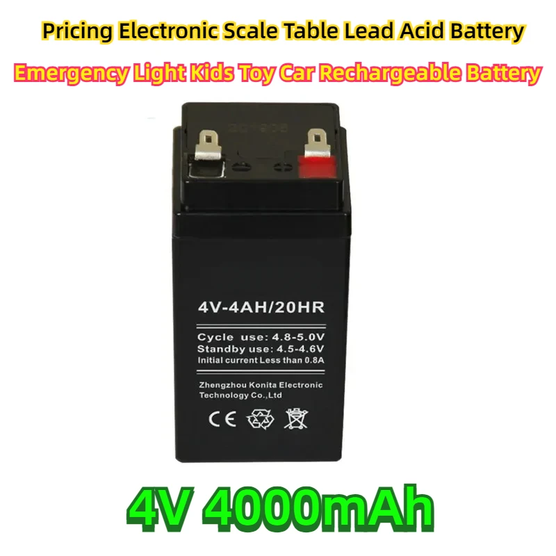 

Pricing Electronic Scale Table Lead Acid Battery Emergency Light Kids Toy Car Rechargeable Battery 4V 4000mAh