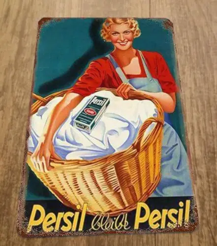 Persil Vintage detergente para ropa anuncio 8x12 pared de Metal Vintage mis cartel cartel