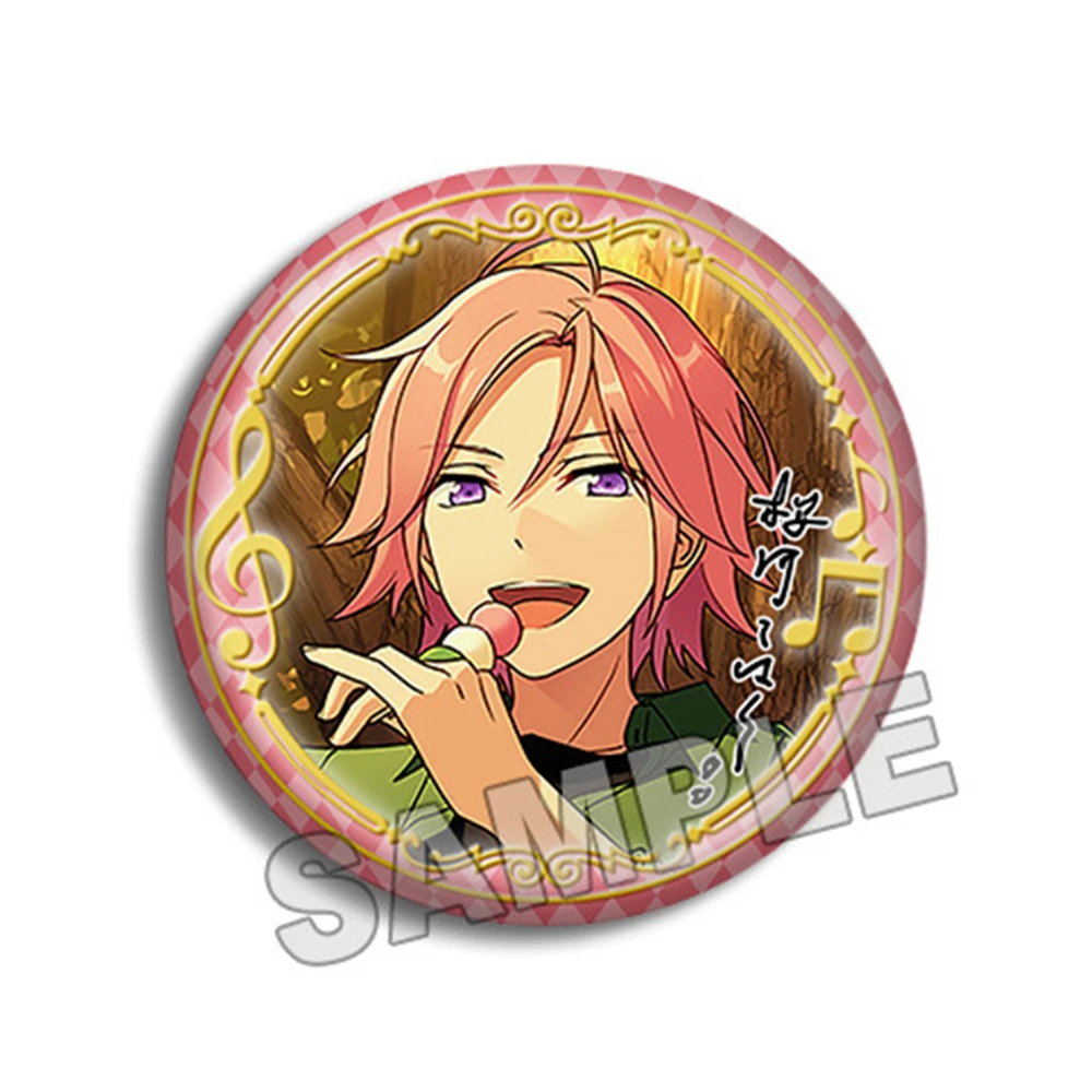 58mm Anime Ensemble Stars Oukawa Kohaku Cosplay COSTUME Badge Pin SPTE Tinplate Brooch﻿ Prop Xmas Gift