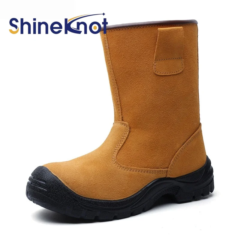 SHINEKNOT High Top Anti Smash And Anti Stab Boots Anti-Static Lightweight Safety Boots Men's Welding Safety Shoes