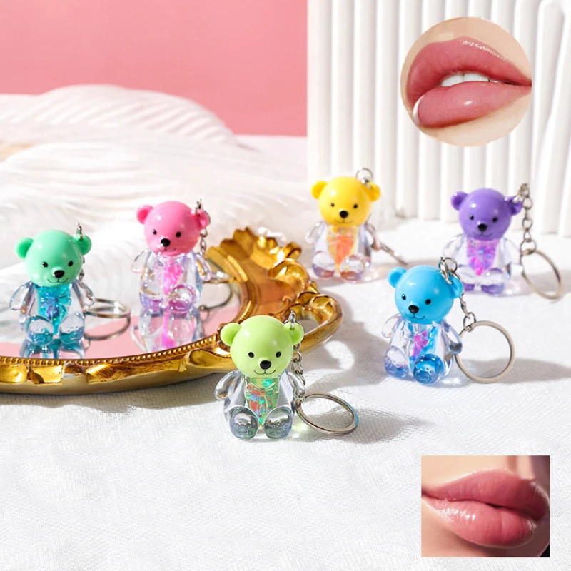 Little Bear Lip Protector Oil Water Gloss Lip Pure Desire Fine Sparkling Lip Honey Clear and Moisturizing Lipstick Maquillage