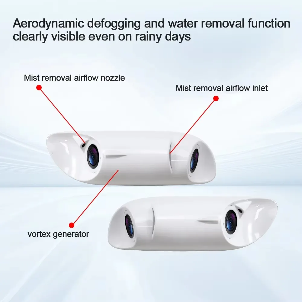 Newest 6 Inch Car DVR Split Screen Front & Side View Blind Spot 4CH Touch Screen Camera Dual Lens AHD 720P