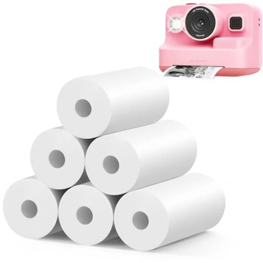 Instant Camera Refill Print Paper, HD Print Camera Paper Suitable for Most Instant Camera, Compatible with ESOXOFFORE/Dylanto/D