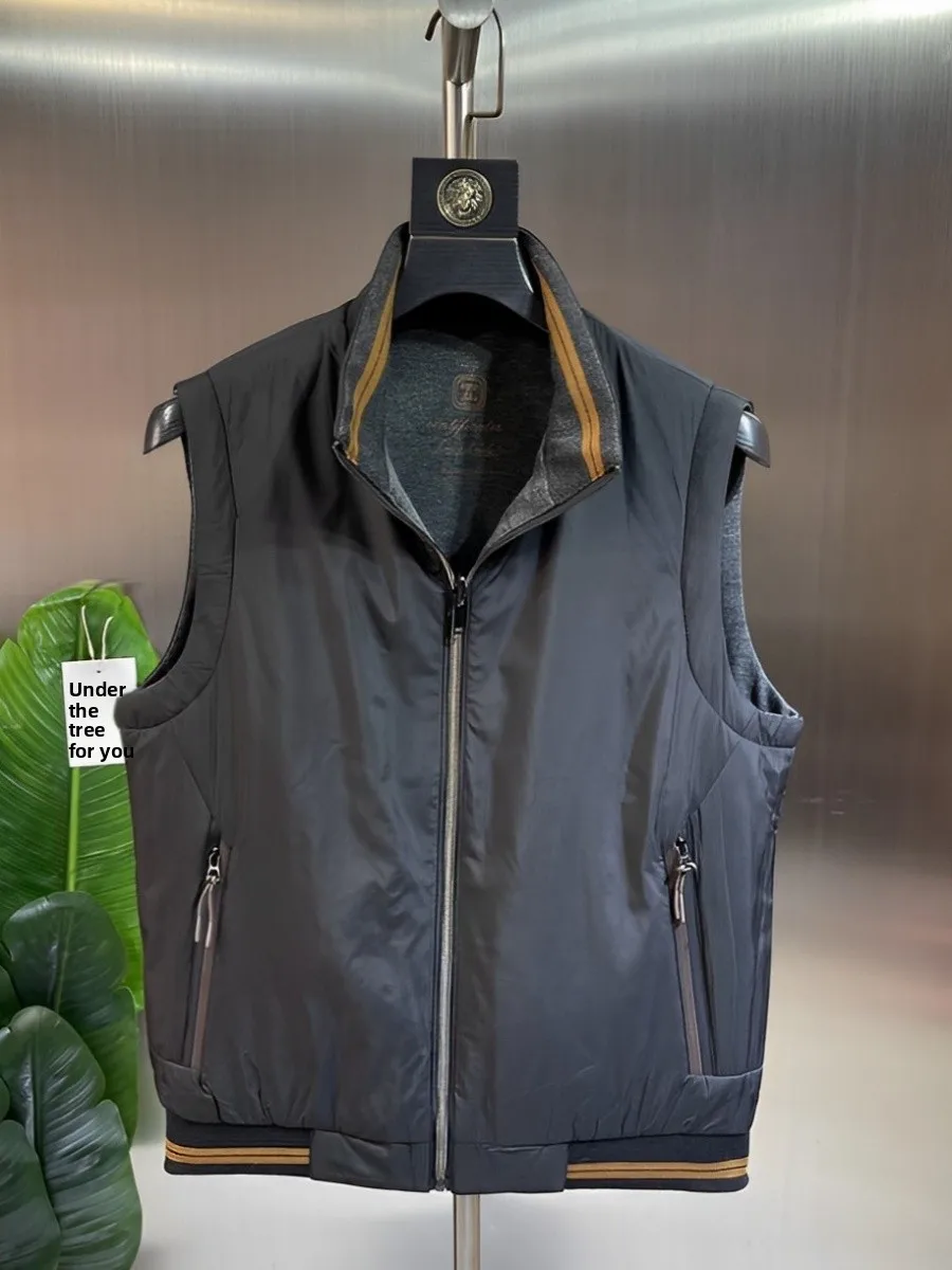 

Men's Faionable Double-Sided Thin Cotton Vest Autumn Winter New Sle Comfortable Cool Youth Casual Wear Slim Fit Sle