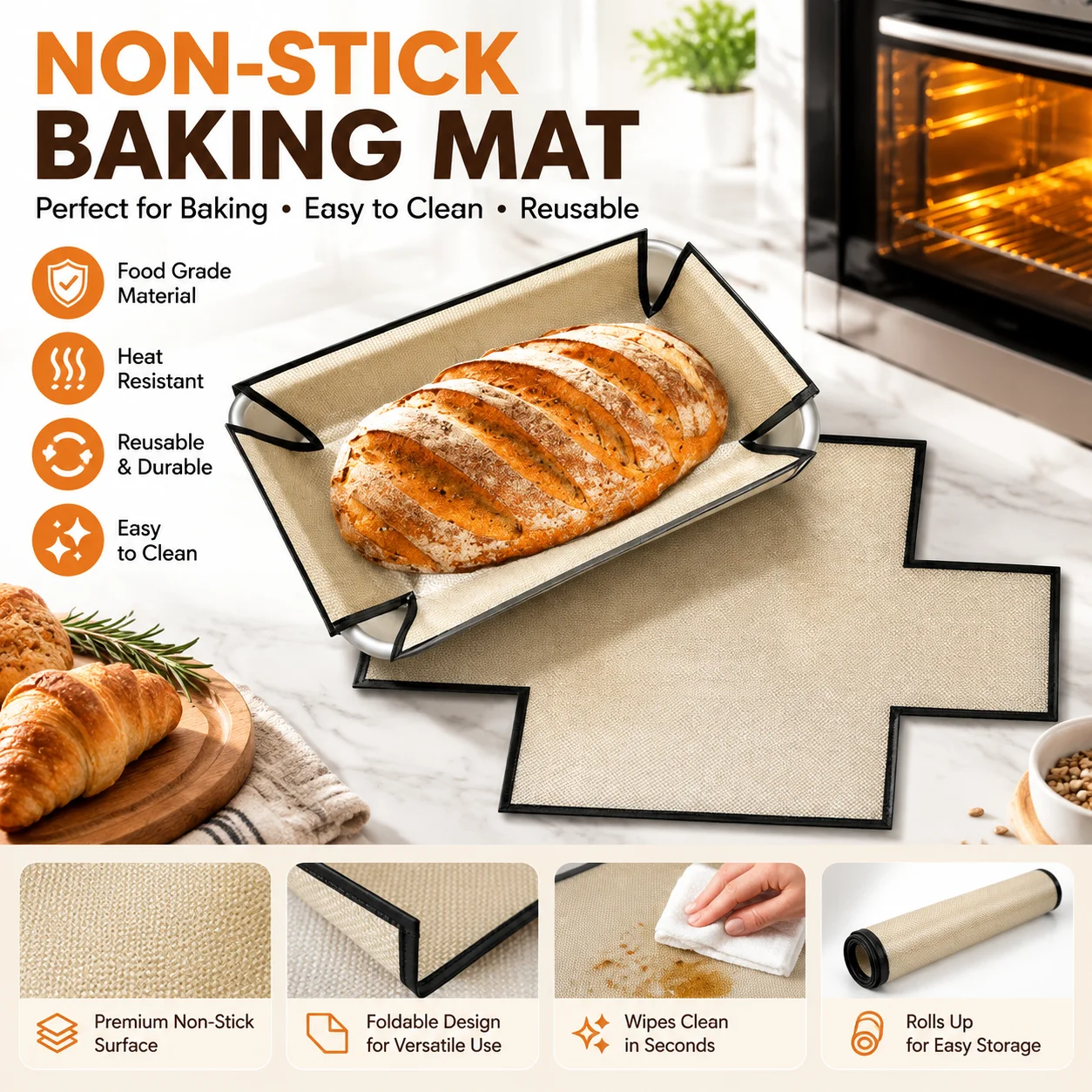 Lebensmittelechte Silikon-Back – Kitchen Grade Baking Sheet Bewertung und Preis