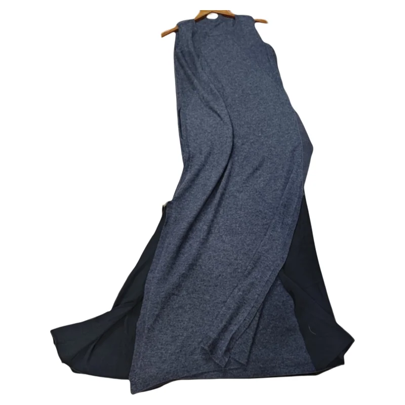 Ele laine gilet Dr rond Ne Svel l taille jupe tricotée fendu coupe ajustée trajet printemps automne femmes Dr