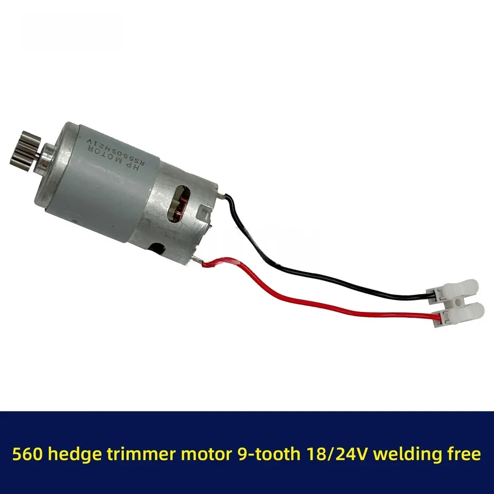 RS550 DC Motor 9 Tooth 18V 24V Gear Micro-Motor Electric Saw Motor For Screwdriver Drill Hedge Trimmer Welding Motor Parts