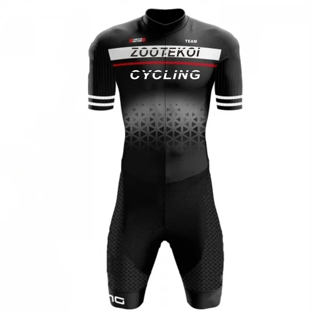 ZOOTEKOI 2020 Man Triathlon Skinsuit Cycling Short Sleeve Swimwear Custom Bike Jersey Mtb Clothes Jumpsuit Ropa Ciclismo Suit