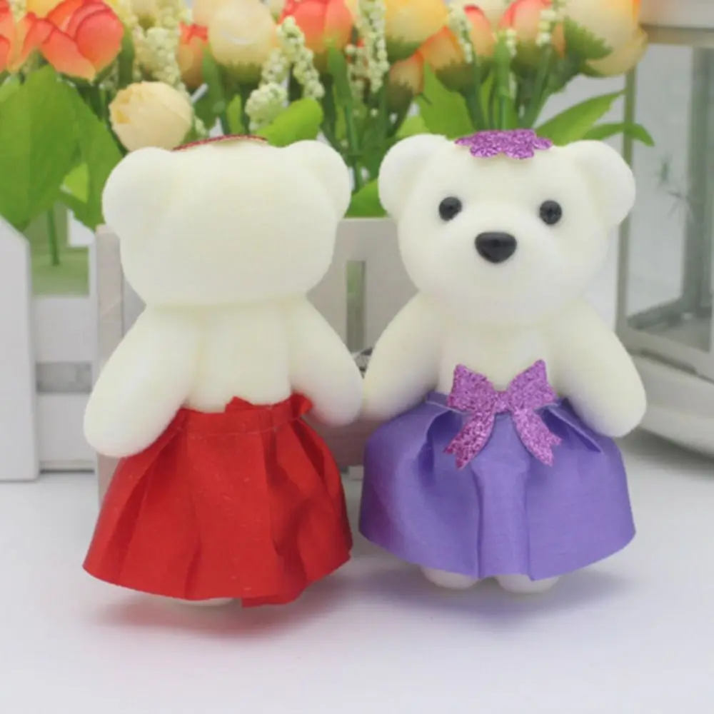 

10pcs/set Foam Bear Bear Plush Foam Toys Plush Animal Plush Doll Mini Bear Flower Bouquet 10cm DIY Cartoon Bouquet Doll